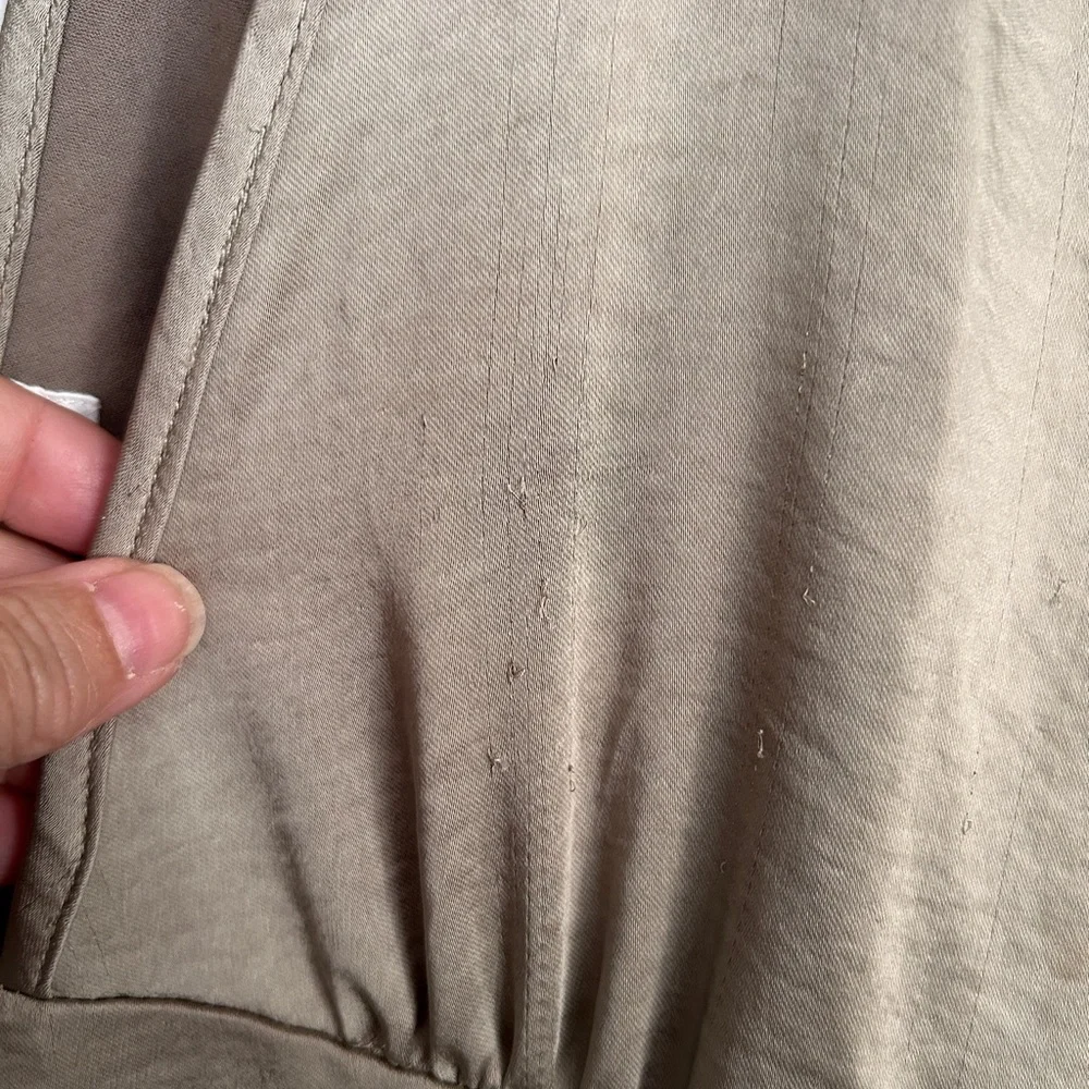 BNWT Oak & Fort Satin Butterfly Dress in Gold/Brown Size M - Picture 7 of 10